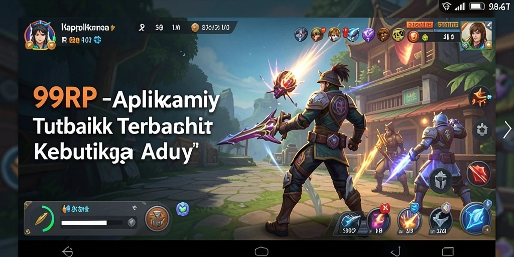 Screenshot utama 99RP menampilkan antarmuka yang user-friendly.