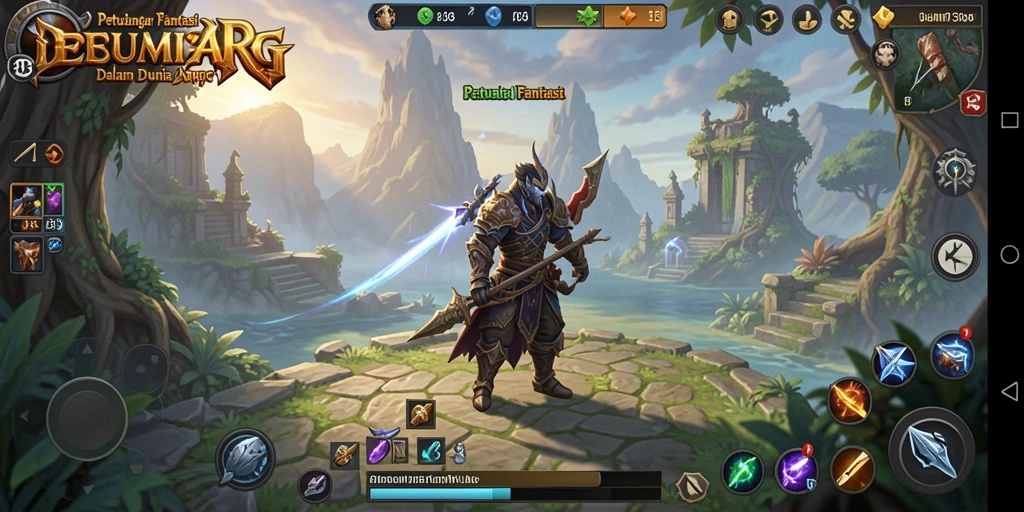 Tangkapan layar gameplay BUMI303 yang penuh aksi dan petualangan.