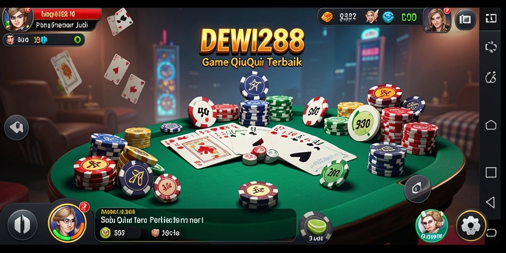 Tampilan seru gameplay QiuQiu di DEWI288 dengan fitur interaktif.