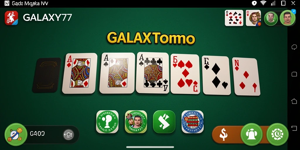 Tampilan permainan Domino yang menarik di GALAXY77.