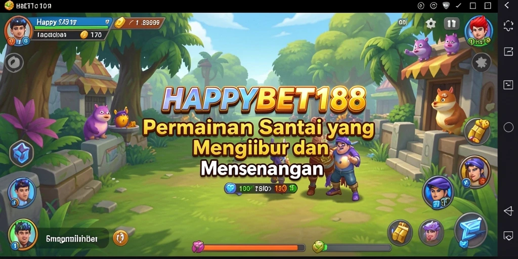 Tampilan gameplay yang menawan dan penuh warna di <strong>HAPPYBET188</strong>.