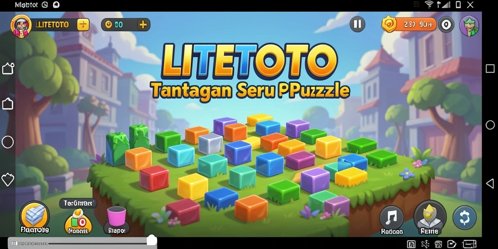 Tampilan permainan LITETOTO dengan puzzle yang menantang.