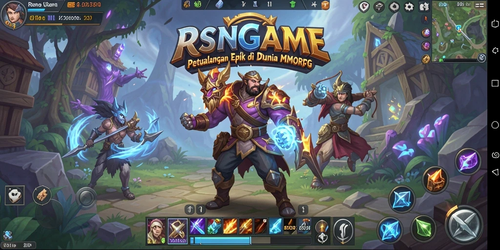 Screenshot menampilkan aksi seru dalam permainan MMORPG RSNGAME.